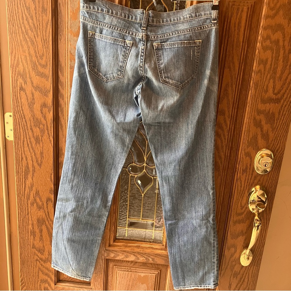 Old Navy The Diva Blue Low Rise Distressed Skinny Jeans size 4 - Picture 9 of 16